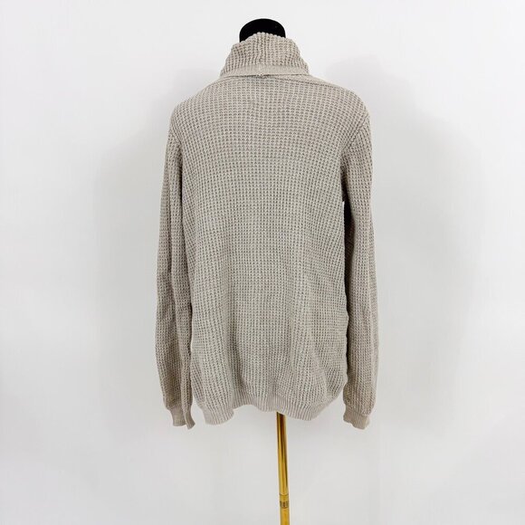 MONK & LOU Open Front Oversized Knit Cardigan WITH POCKETS GREY COLOR - Picture 2 of 7